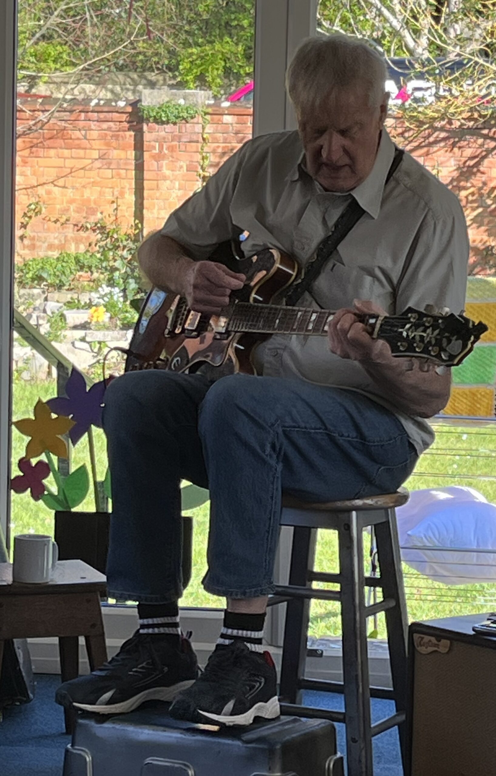 Chris on his guitar 2 scaled