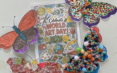 Ashley House Celebrates World Art Day with Butterfly Creations