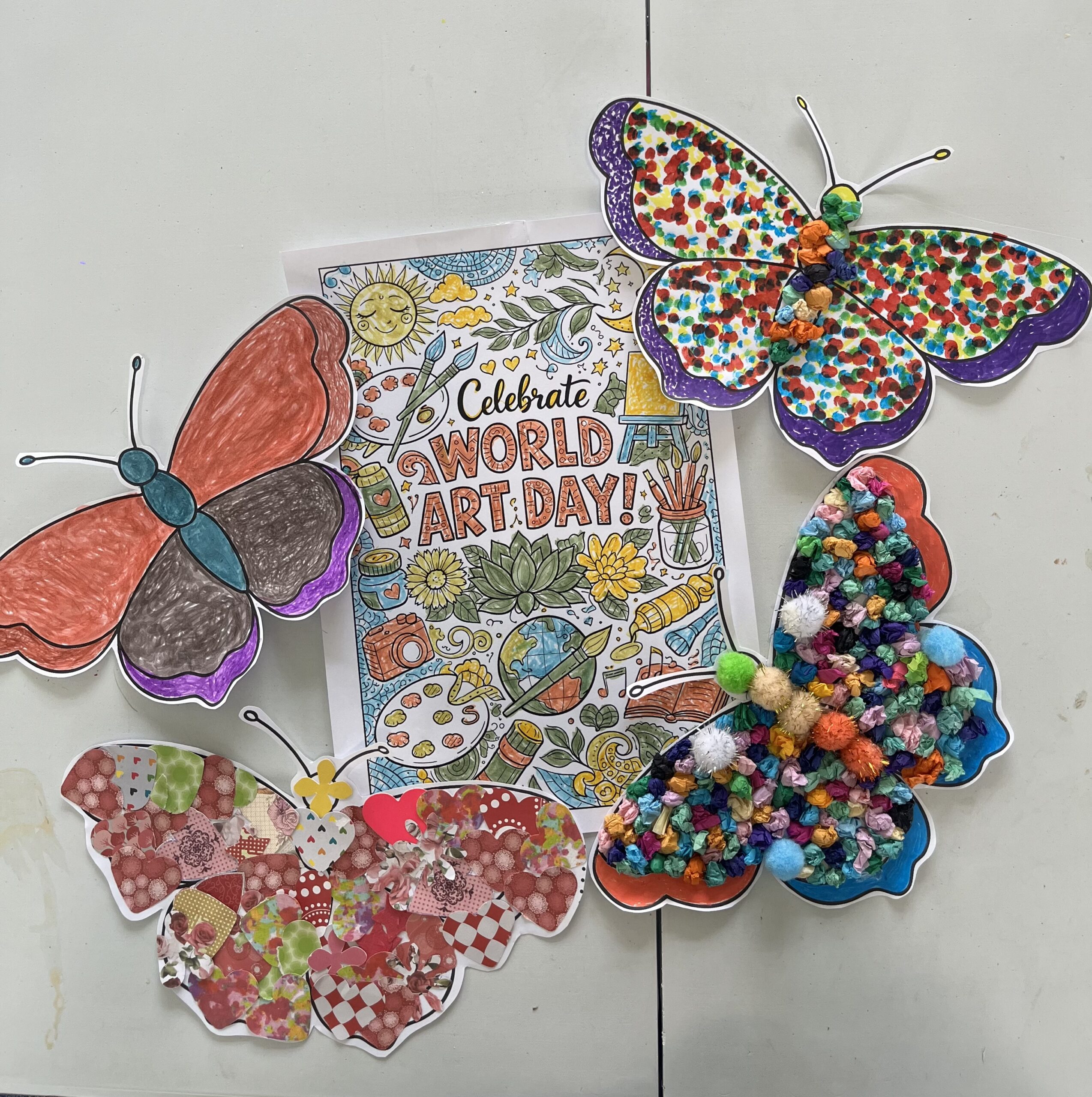 Finished butterflies scaled