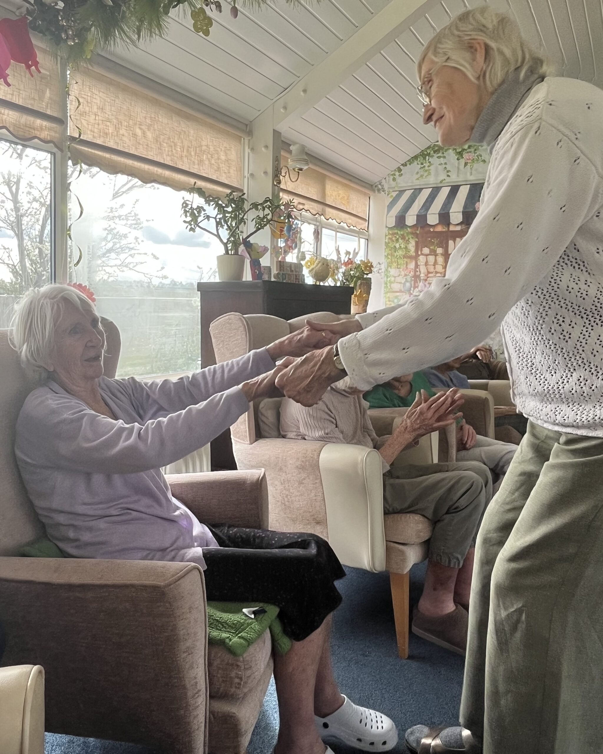 Two residents having a dance scaled