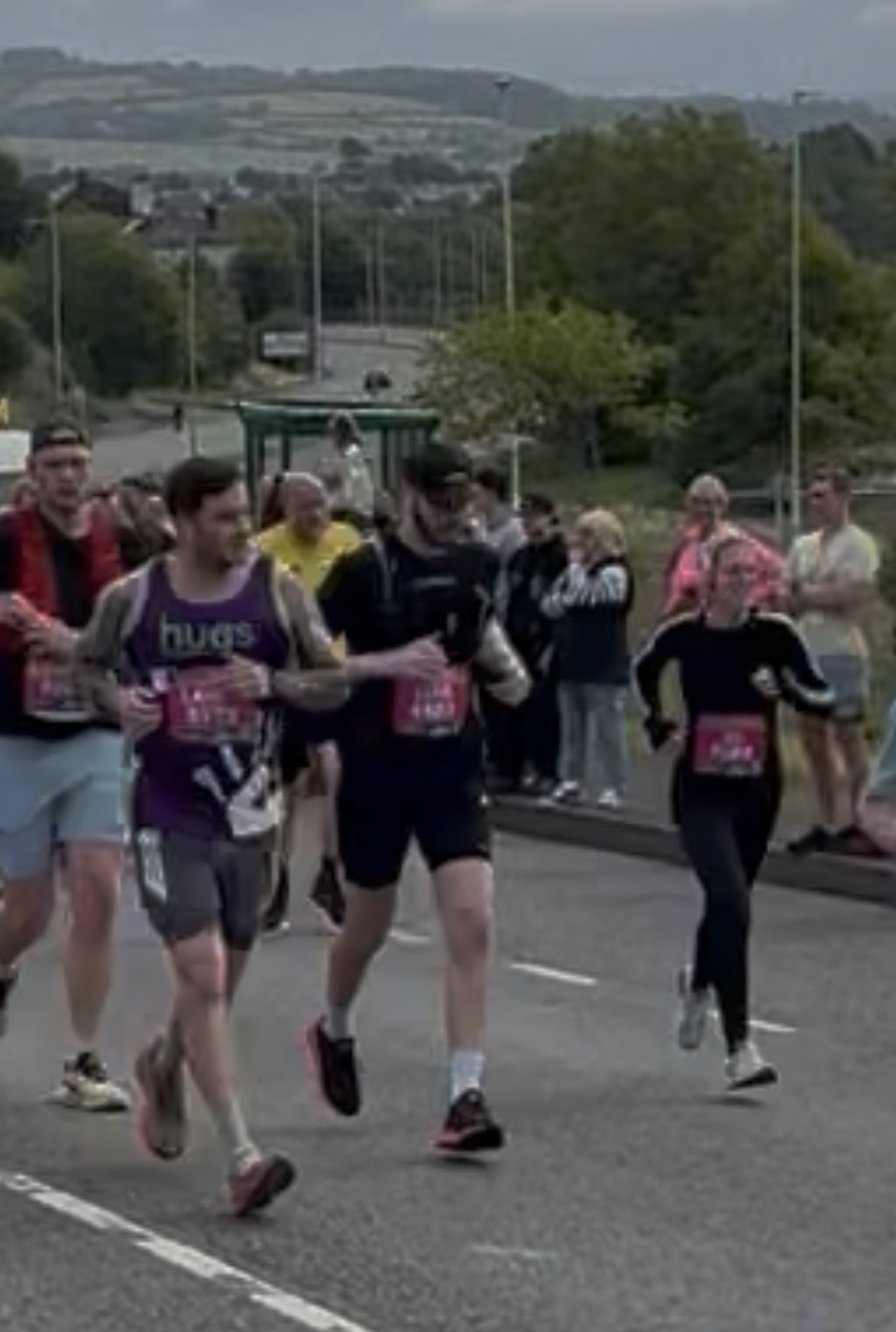 Luke running in the marathon 2