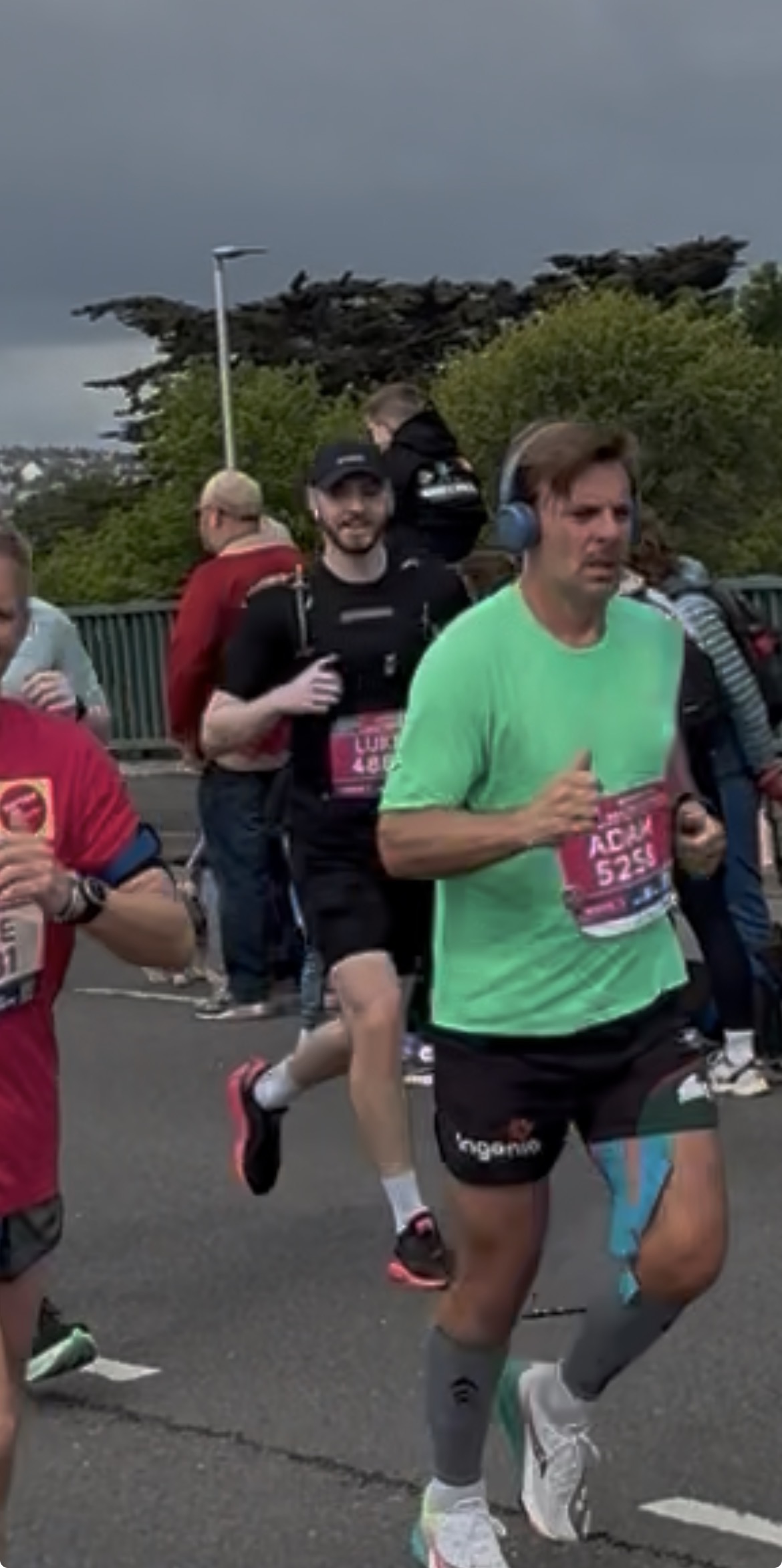 Luke running in the marathon 3