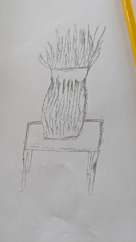 Residents pencil drawing so far